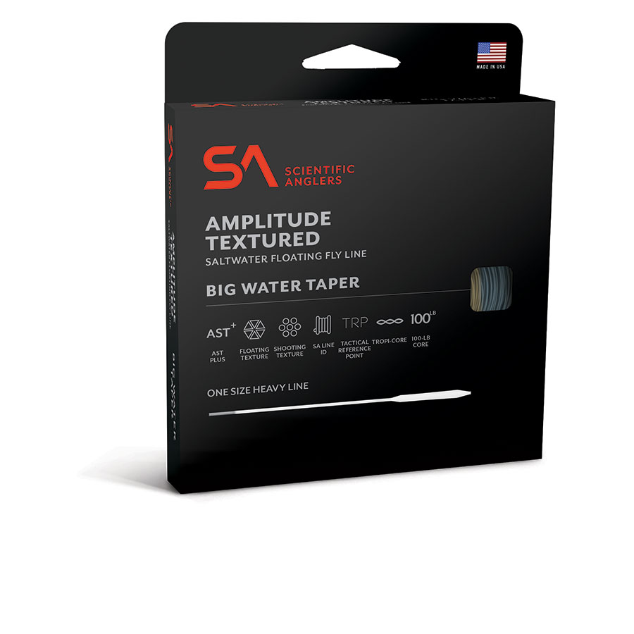 Scientific Anglers Amplitude Textured Big Water Taper in Black and Surf and Sand